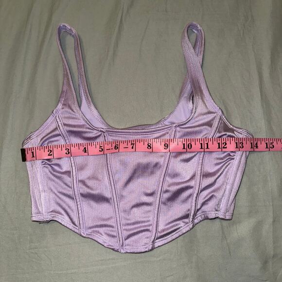 Wild Fable (Target) Corset Tank Lavender Purple Shimmer Size Small (4-6) - Picture 4 of 5